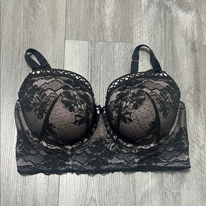Cacique Black Lace Bra